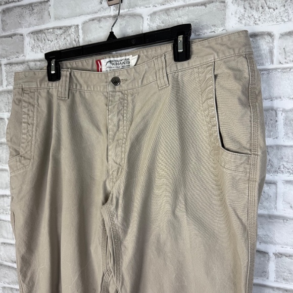 Mountain Khakis Broadway Fit Thick Cotton Classic Khaki Work Pants 40 x 32 - Picture 2 of 11